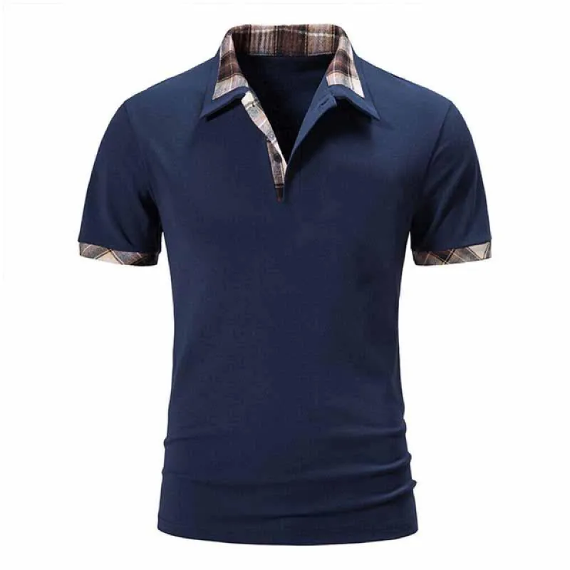 Men's Outdoor Loose Lapel Short Sleeve POLO Shirt　83403130X sold by Manly