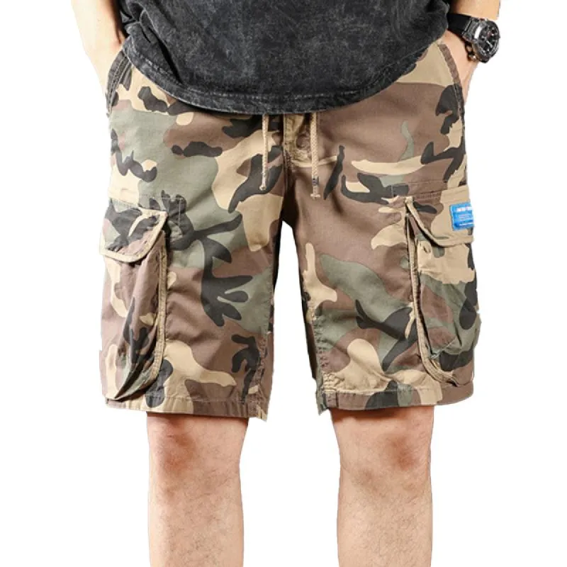Men's Multi-Pocket Camo Cargo Shorts 21886383Y sold by Manly
