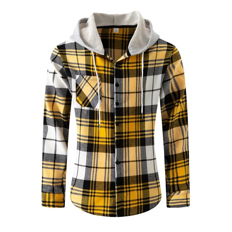 Men's Plaid Flannel Hooded Casual Jacket 11828563X sold by Manly product image thumbnail 3