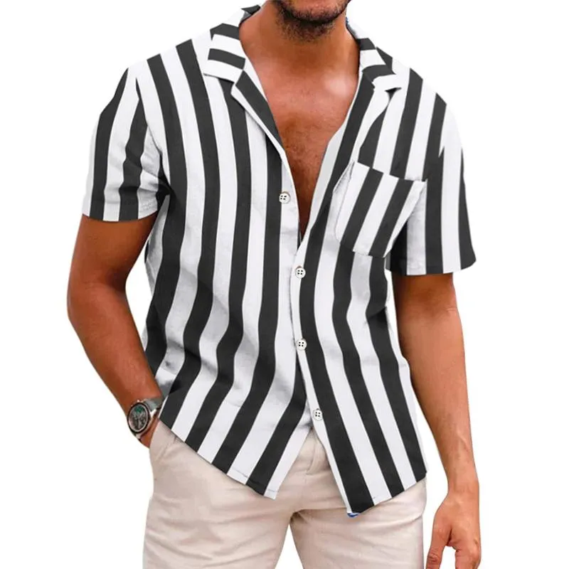 Men's Striped Short Sleeve Shirt 98185822Z sold by Manly product image thumbnail 2