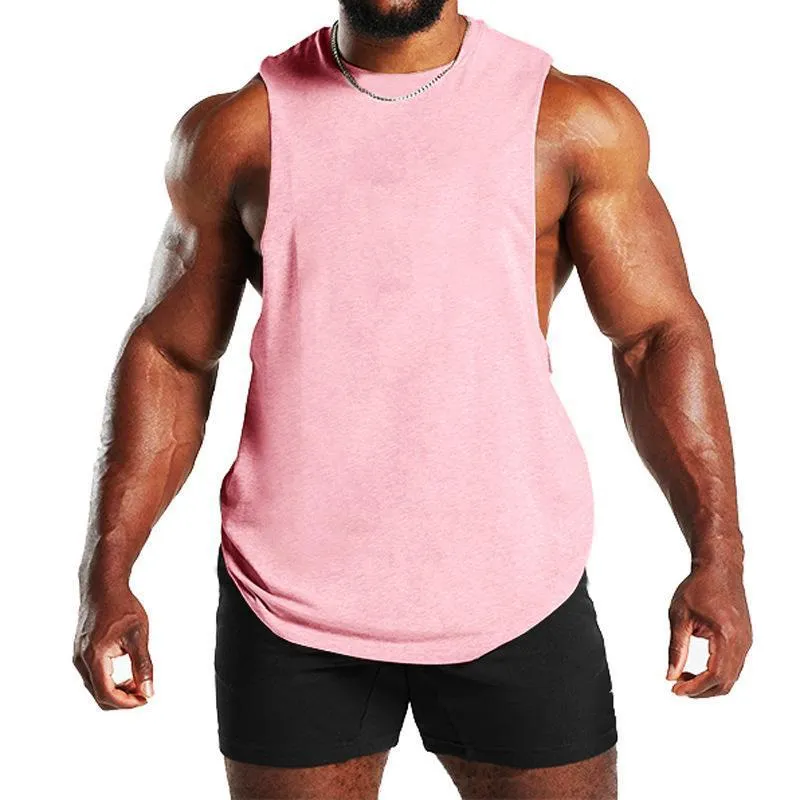 Men's Solid Loose Sleeveless Sports Fitness Tank Top 56829960Z sold by Manly product image thumbnail 4