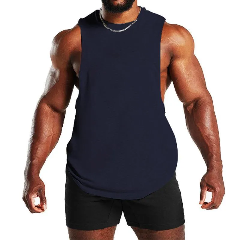 Men's Solid Loose Sleeveless Sports Fitness Tank Top 56829960Z sold by Manly product image thumbnail 3