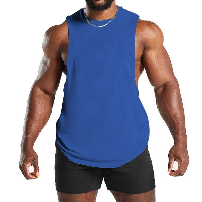 Men's Solid Loose Sleeveless Sports Fitness Tank Top 56829960Z sold by Manly product image thumbnail 2