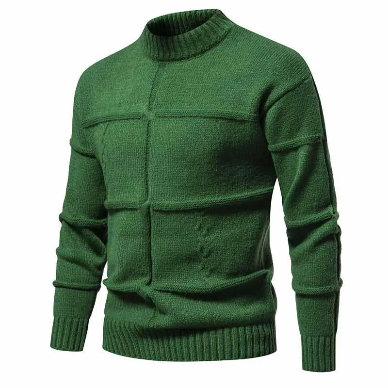 Men's Simple Solid Color Knitted Crew Neck Sweater 47382354X sold by Manly product image thumbnail 3