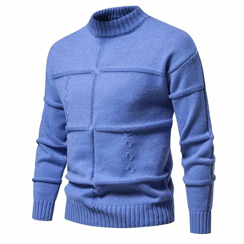 Men's Simple Solid Color Knitted Crew Neck Sweater 47382354X sold by Manly product image thumbnail 4
