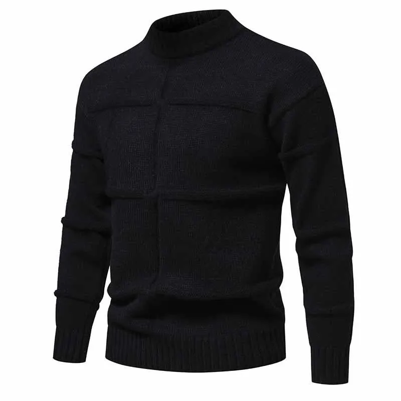 Men's Simple Solid Color Knitted Crew Neck Sweater 47382354X sold by Manly product image thumbnail 5