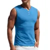 Men's Buttons Sleeveless Sports Casual Tank Top 93982877Z sold by Manly