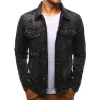 Men's Denim Ripped Lapel Jacket 53438128X sold by Manly