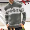 Men's Christmas Jacquard Long Sleeve Sweater 64890812X sold by Manly