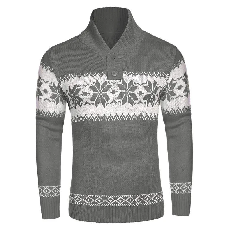 Men's Christmas Jacquard Long Sleeve Sweater 64890812X sold by Manly