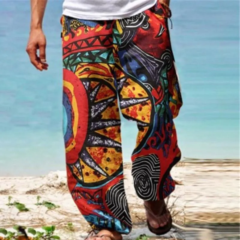 Men's Vintage Loose Printed Drawstring Pants 02559050Y sold by Manly product image thumbnail 4