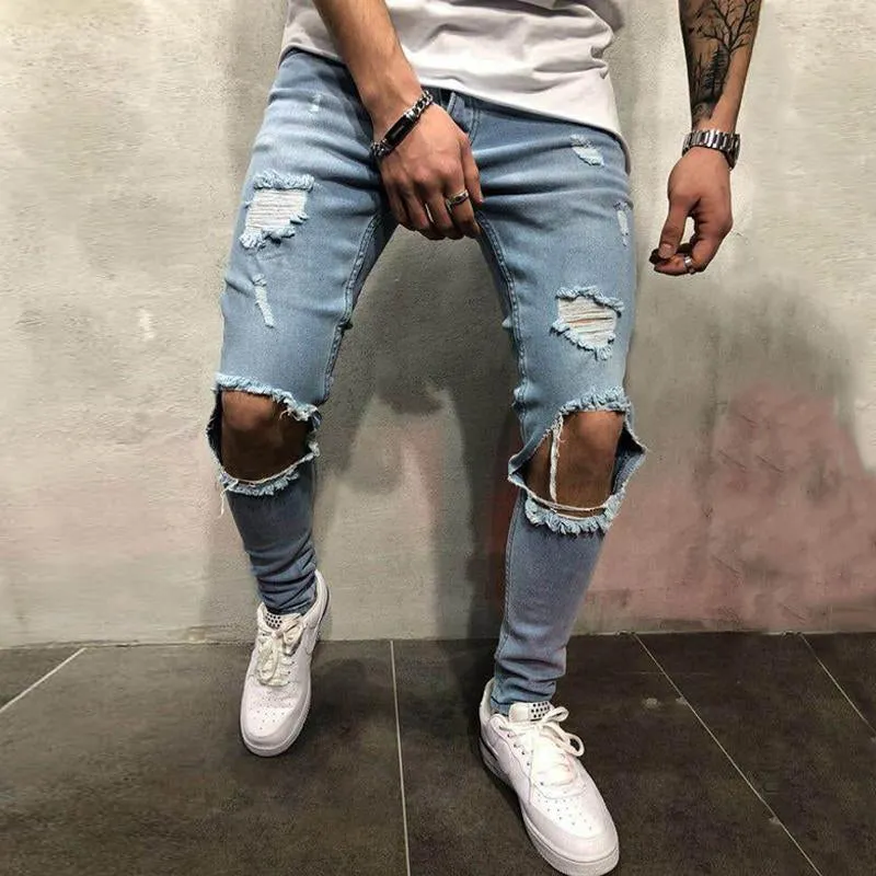 Men's Casual Ripped Jeans 62746417Y sold by Manly product image thumbnail 3