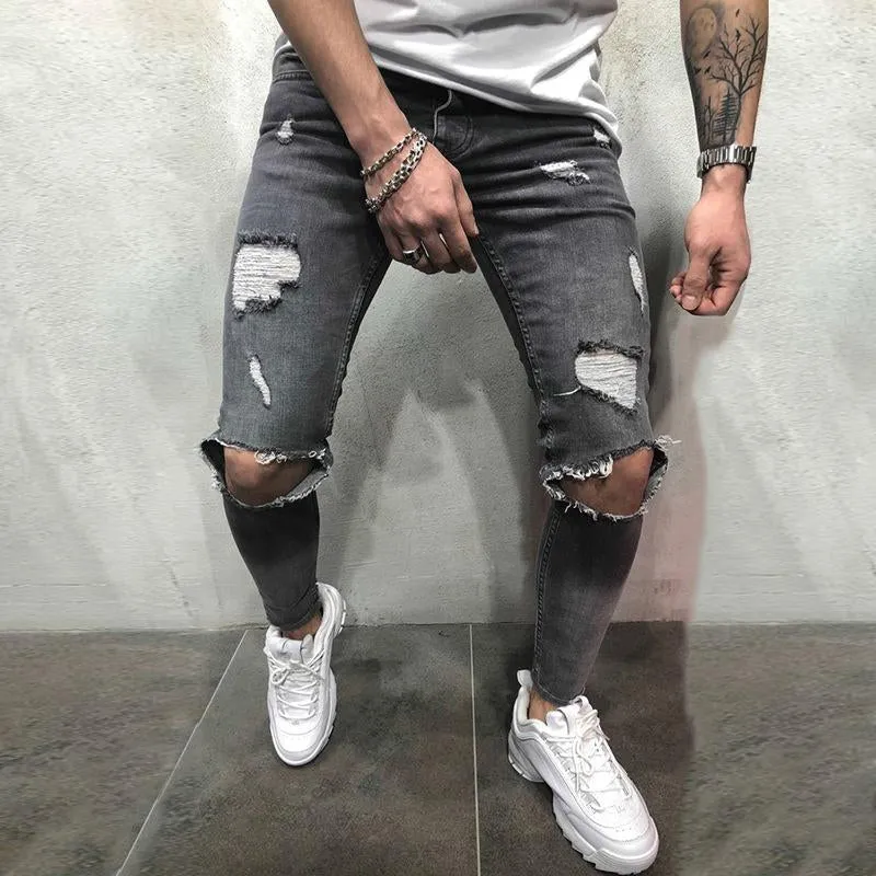 Men's Casual Ripped Jeans 62746417Y sold by Manly product image thumbnail 4