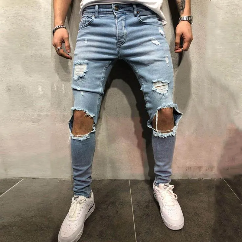 Men's Casual Ripped Jeans 62746417Y sold by Manly product image thumbnail 2