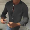 Men's Casual Round Neck Long Sleeved Shirt 88986472M sold by Manly