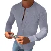 Men's Casual Round Neck Long Sleeved Shirt 88986472M sold by Manly