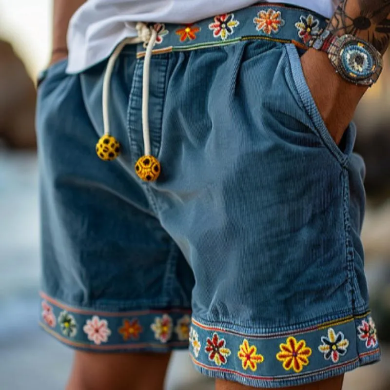 Men's Retro Ethnic Loose Holiday Shorts 53942765M sold by Manly product image thumbnail 2