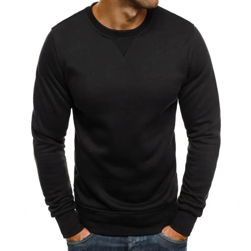Men's Pullover Long Sleeve Casual Solid Color Sports Sweatshirt 52763488X sold by Manly