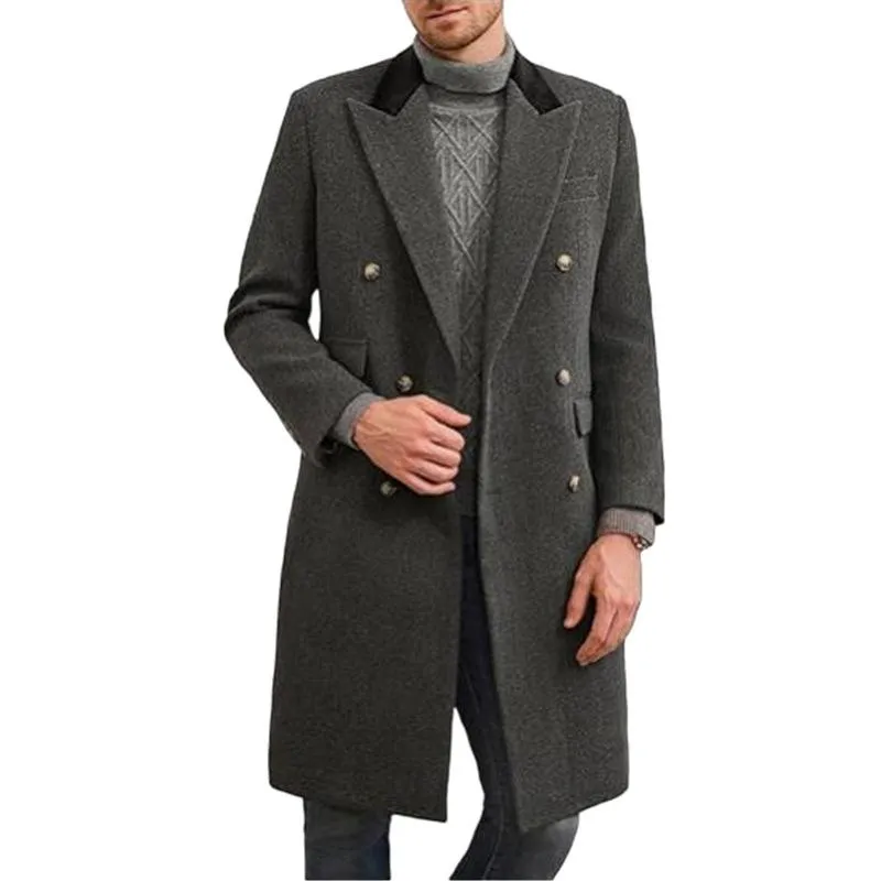 Men's Casual Colorblock Mid-length Coat 47309055X sold by Manly