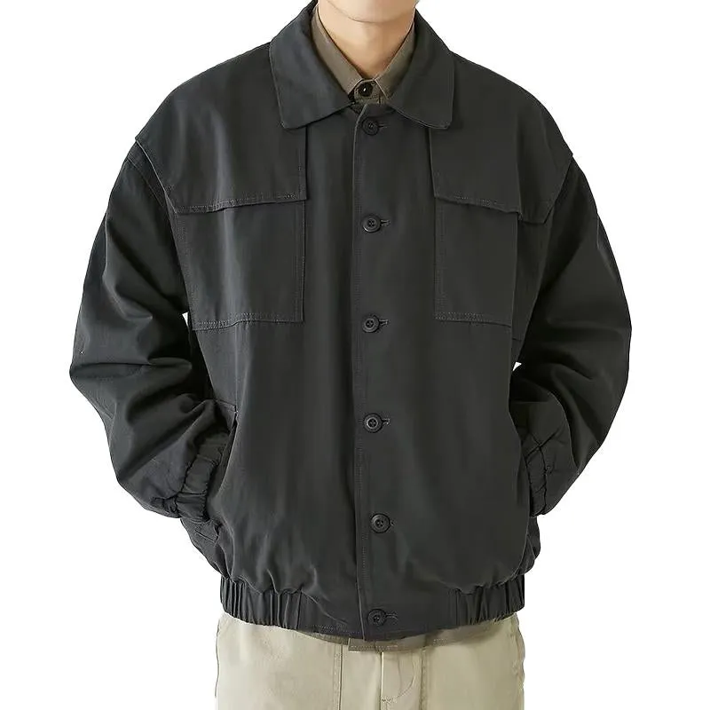 Men's Vintage Multi-Pocket Cargo Lapel Jacket 40885376Y sold by Manly