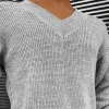 Men's Vintage Solid Color V Neck Long Sleeve Knitted Sweater 53688615X sold by Manly