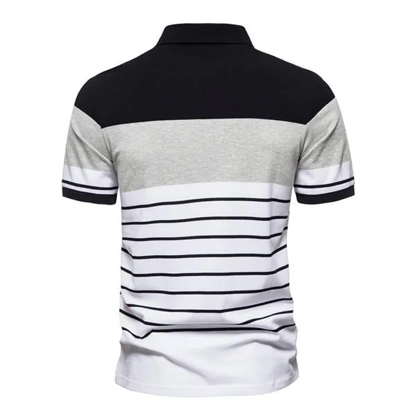 Men's Contrast Stripe POLO Shirt 65166437X sold by Manly product image thumbnail 3