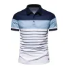 Men's Contrast Stripe POLO Shirt 65166437X sold by Manly