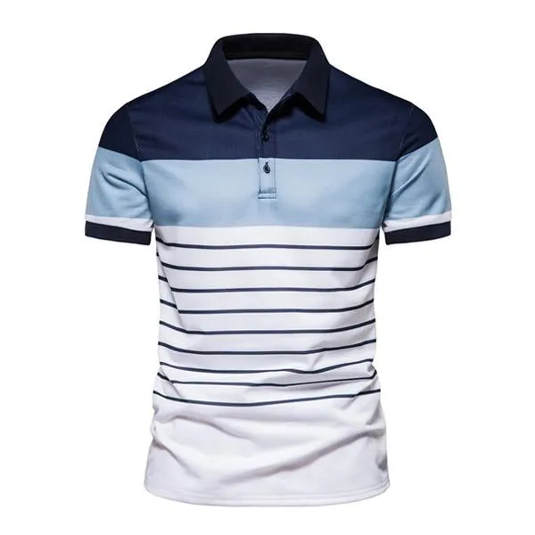 Men's Contrast Stripe POLO Shirt 65166437X sold by Manly product image thumbnail 2