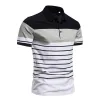Men's Contrast Stripe POLO Shirt 65166437X sold by Manly