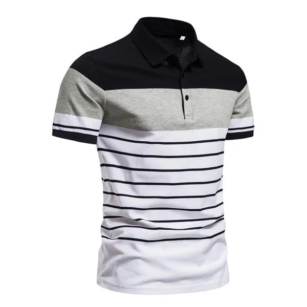 Men's Contrast Stripe POLO Shirt 65166437X sold by Manly product image thumbnail 4