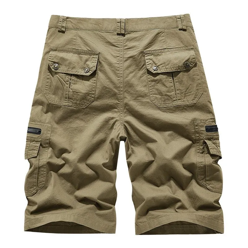 Men's Casual Outdoor Multi-Pocket Cotton Washed Cargo Shorts 92080038M sold by Manly product image thumbnail 2