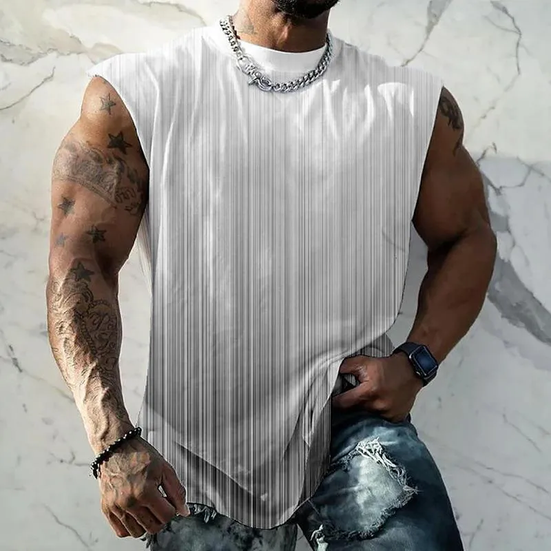 Men's Gradient Print Sleeveless Tank Top 58849912Z sold by Manly product image thumbnail 2