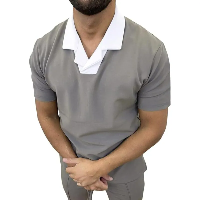 Men's Color Block Printed Short Sleeve Polo Shirt 27940405Y sold by Manly product image thumbnail 4