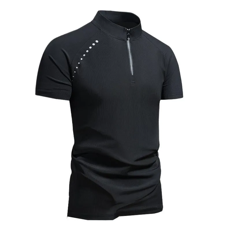 Men's Casual Quick-drying Breathable Stand-collar T-shirt 93148696X sold by Manly product image thumbnail 3
