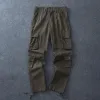 Men's Loose Cotton Multi-Pocket Cargo Pants 63173352Y sold by Manly
