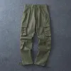 Men's Loose Cotton Multi-Pocket Cargo Pants 63173352Y sold by Manly