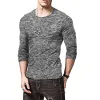 Men's Casual Round Neck Long Sleeve T-Shirt 18798328Y sold by Manly
