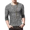 Men's Casual Round Neck Long Sleeve T-Shirt 18798328Y sold by Manly
