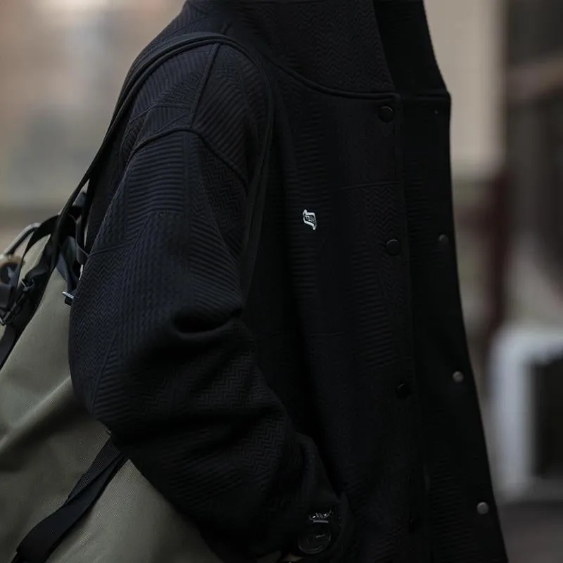 Men's Vintage Texture Solid Color Hooded Jacket 97664939X sold by Manly product image thumbnail 3