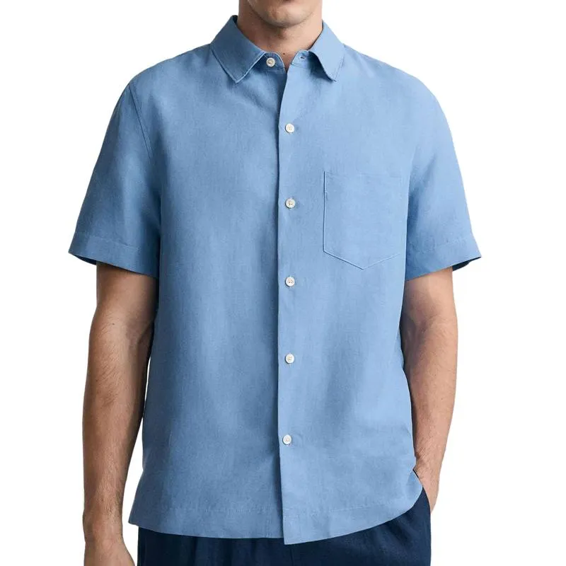 Men's Solid Cotton Blend Hawaiian Short Sleeve Shirt 06032530X sold by Manly product image thumbnail 4
