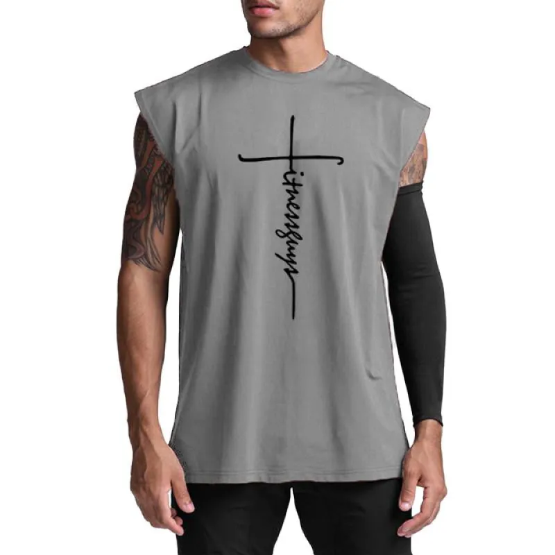 Men's Mesh Loose Sweat Absorbent Sports Quick Dry Tank Top 24699093X sold by Manly