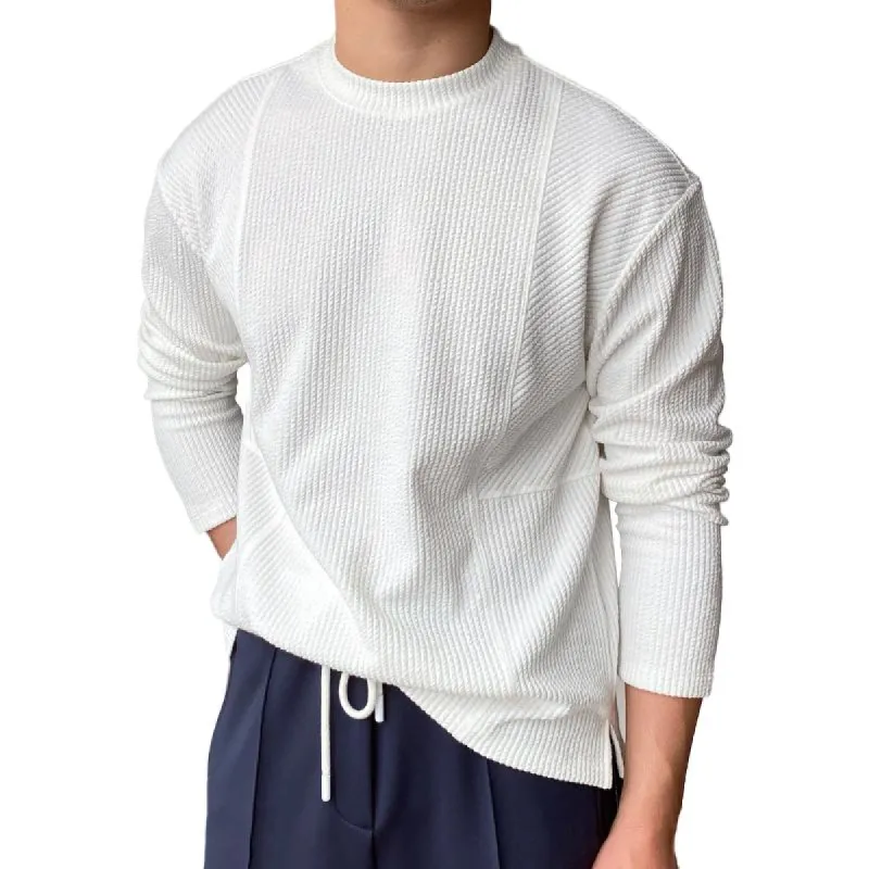Men's Solid Strip Long Sleeve T-shirt 97100920Z sold by Manly