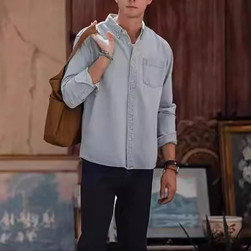 Men's Solid Button Casual Denim Shirt 30540218X sold by Manly product image thumbnail 3