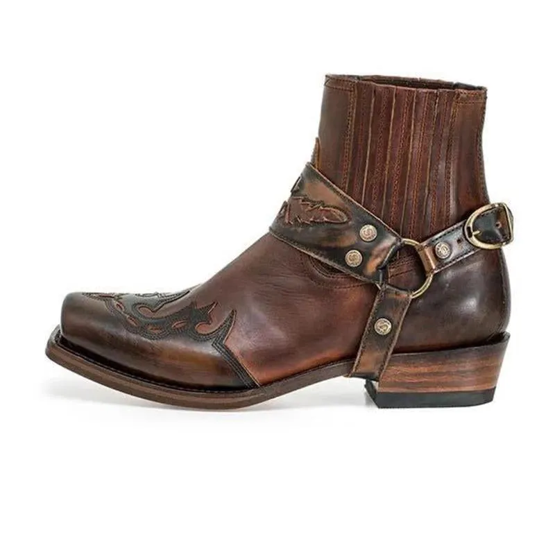 Men's Vintage Burnt Low Heel Rider Boots 93443717TO sold by Manly product image thumbnail 5