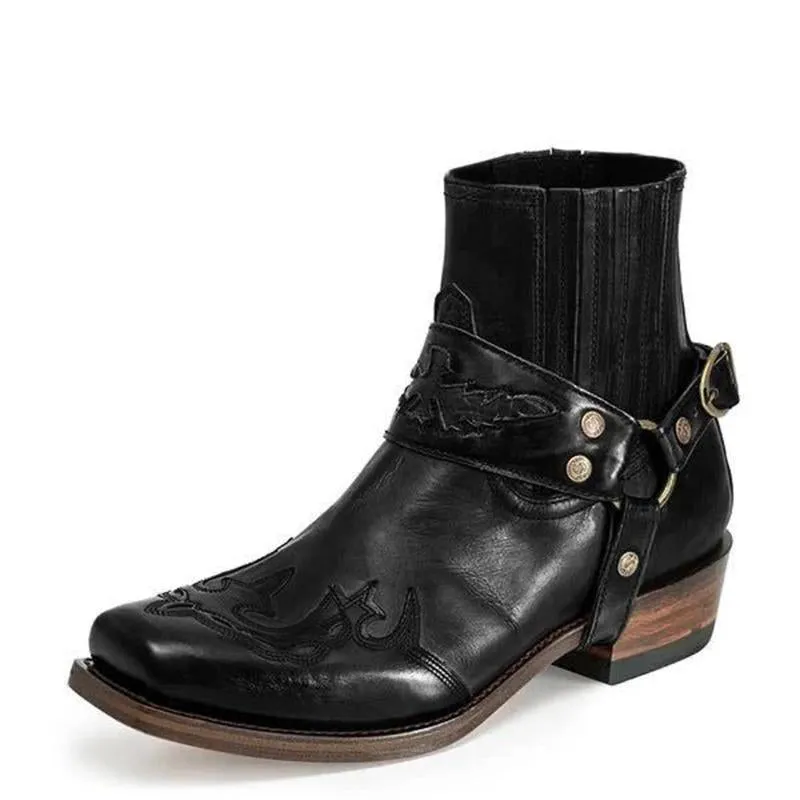 Men's Vintage Burnt Low Heel Rider Boots 93443717TO sold by Manly product image thumbnail 3