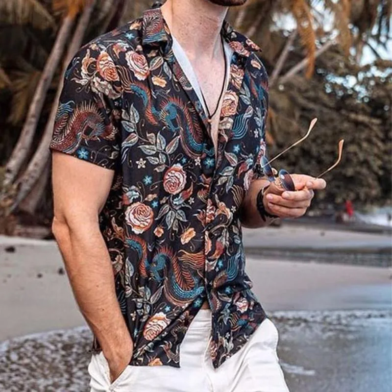 Men's Hawaiian Print Short Sleeve Shirt 28360709X sold by Manly product image thumbnail 2