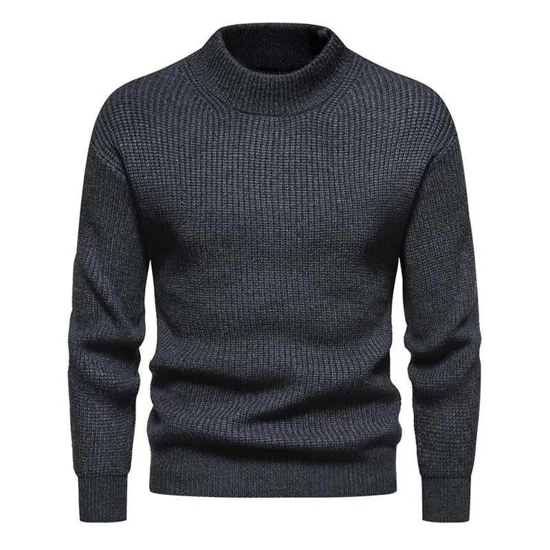 Men's Solid Color Crew Neck Knitted Pullover Sweater 26547754X sold by Manly product image thumbnail 2