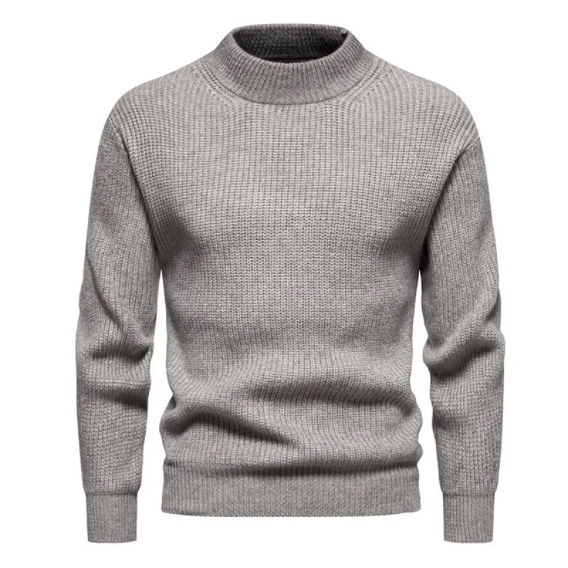 Men's Solid Color Crew Neck Knitted Pullover Sweater 26547754X sold by Manly