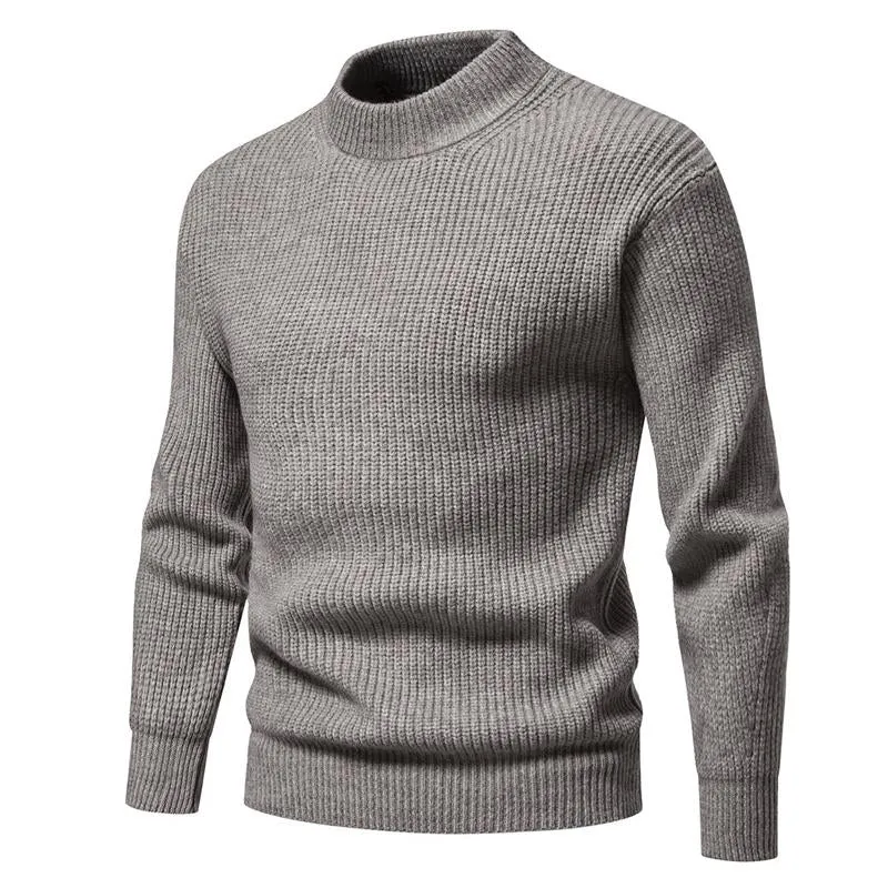 Men's Solid Color Crew Neck Knitted Pullover Sweater 26547754X sold by Manly product image thumbnail 5