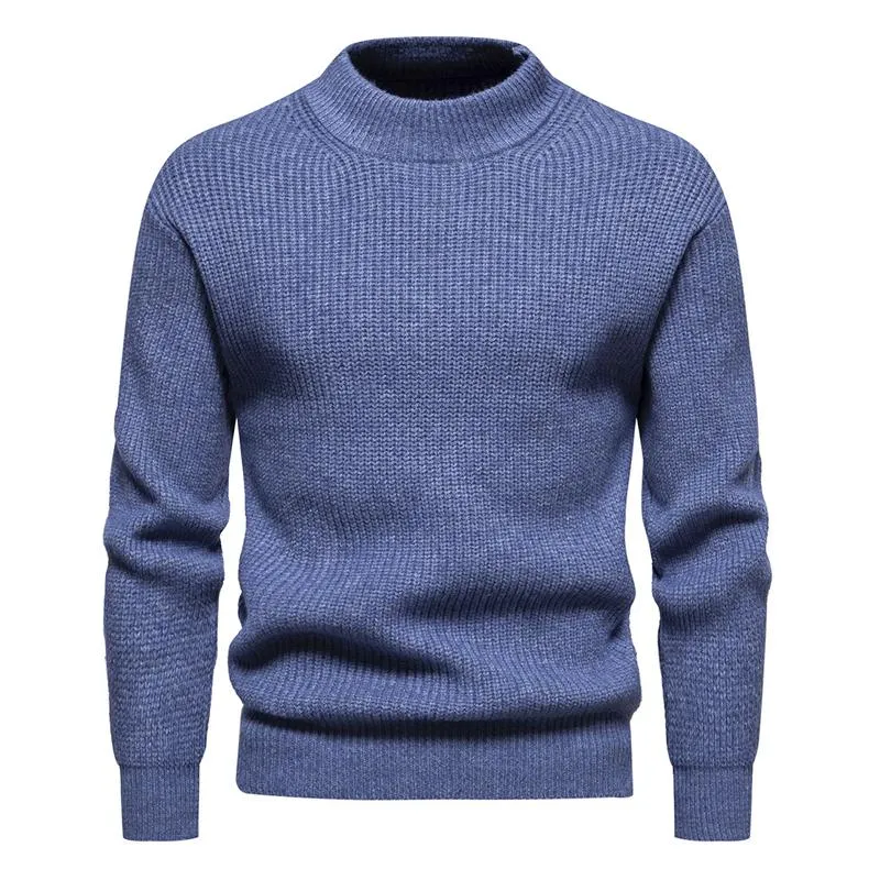 Men's Solid Color Crew Neck Knitted Pullover Sweater 26547754X sold by Manly product image thumbnail 3